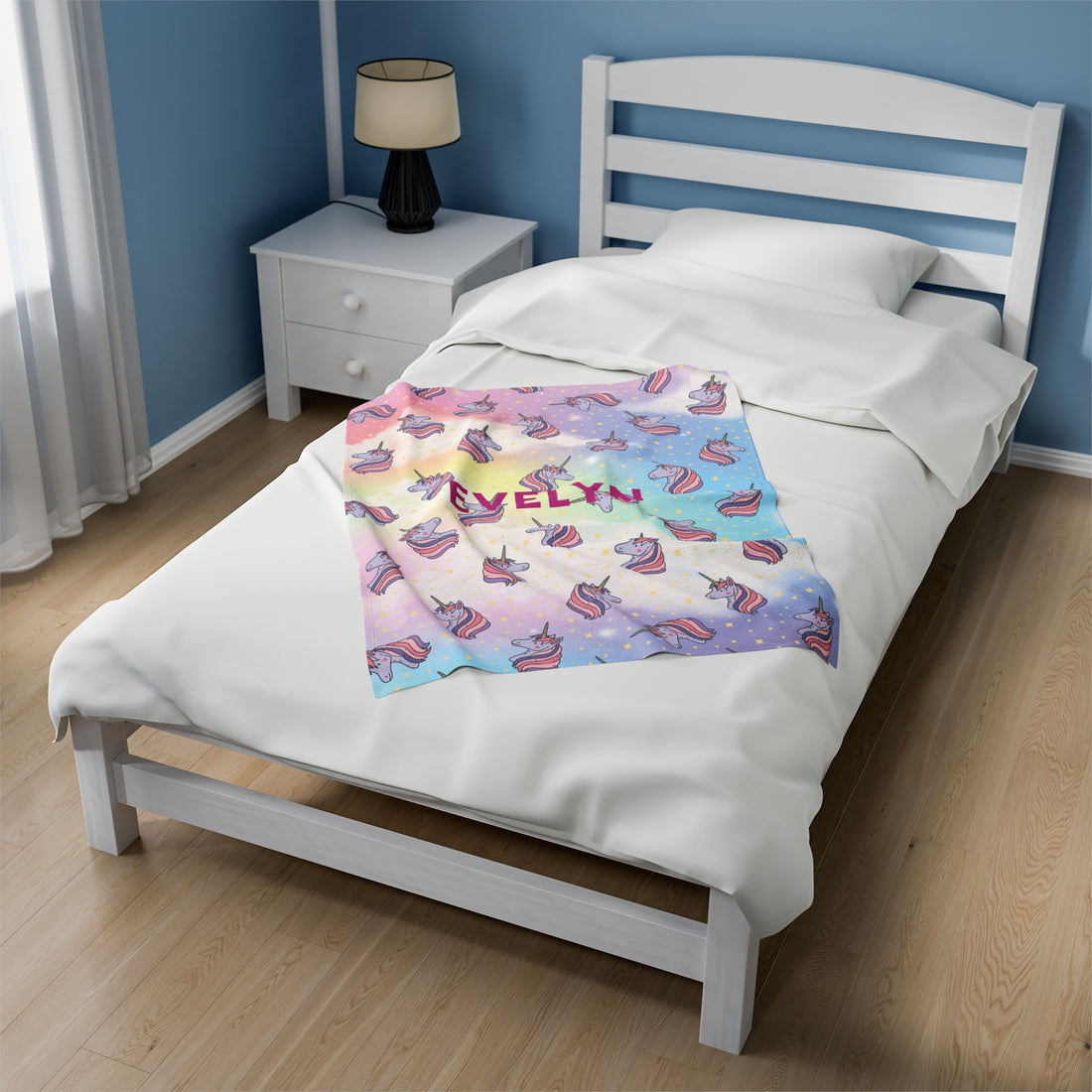 Unicorn Personalized Plush Blanket