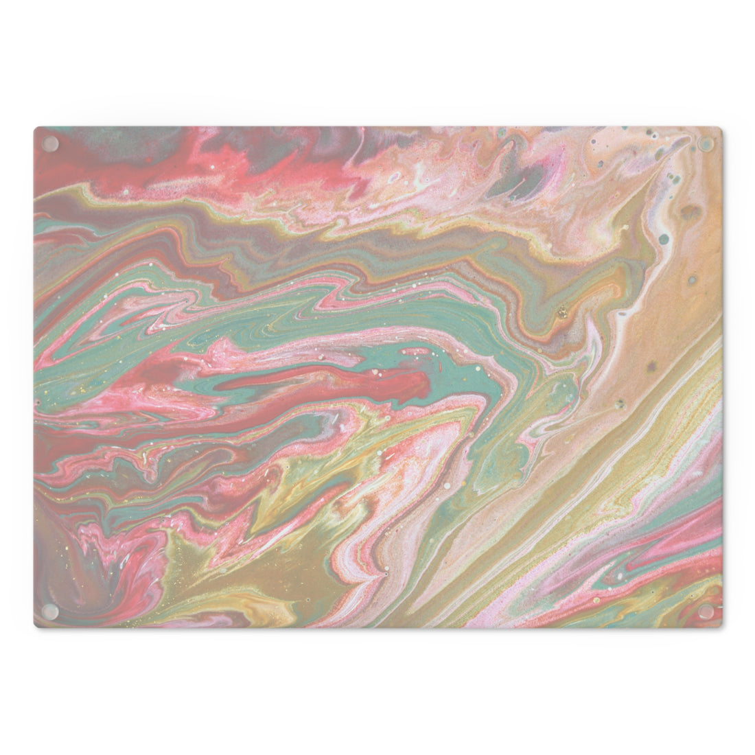 Red Marble art Cutting Board