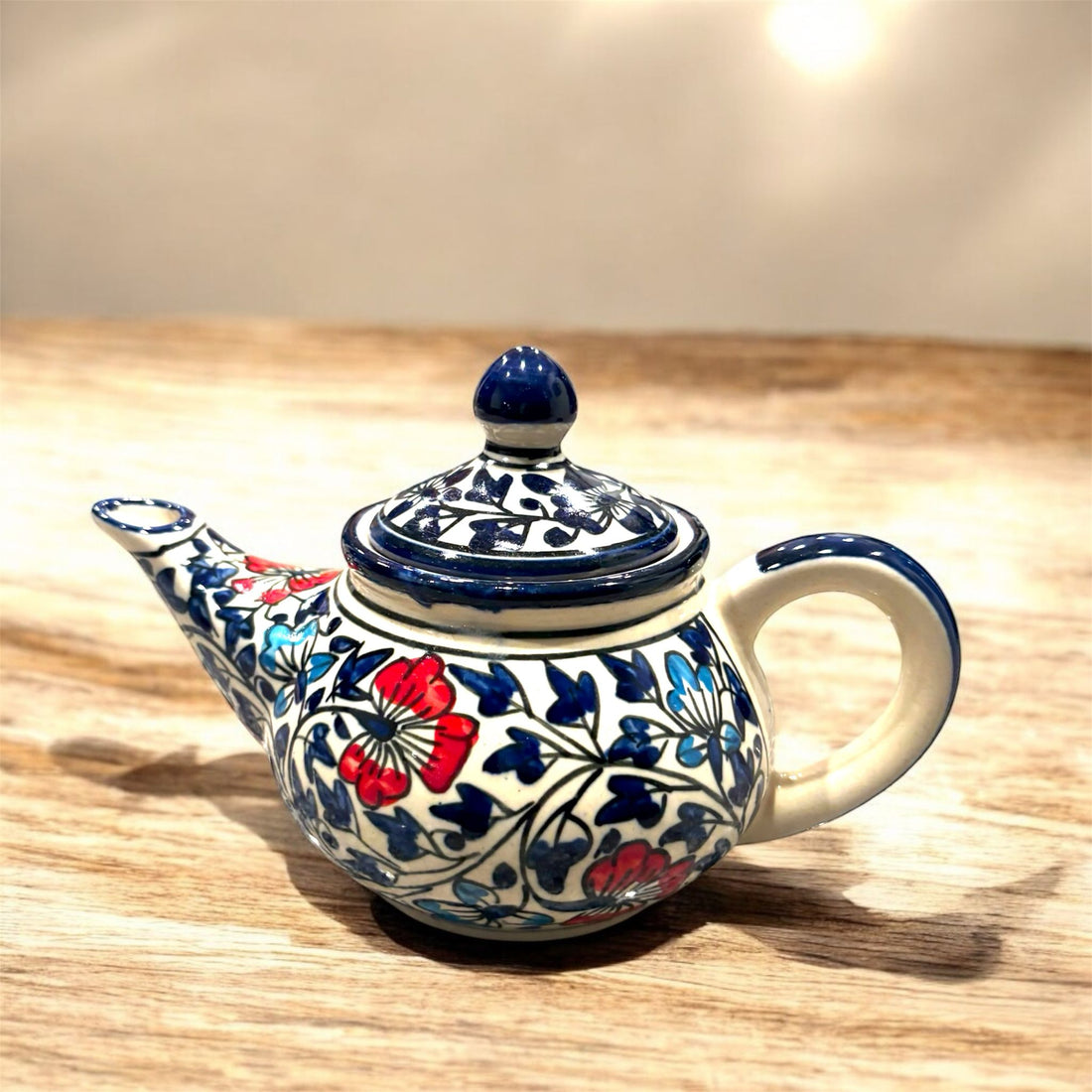 Handcrafted Ceramic Floral Teapot