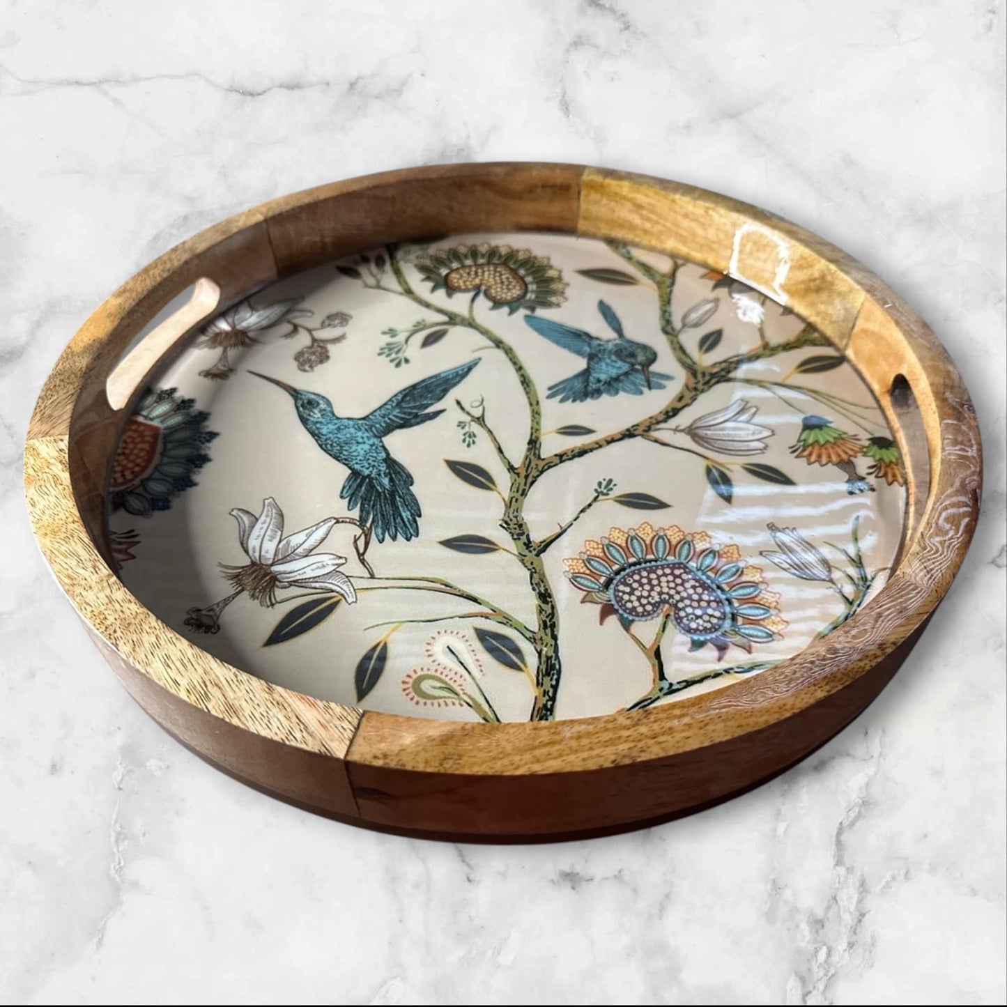 Hummingbird Mango wood Tray