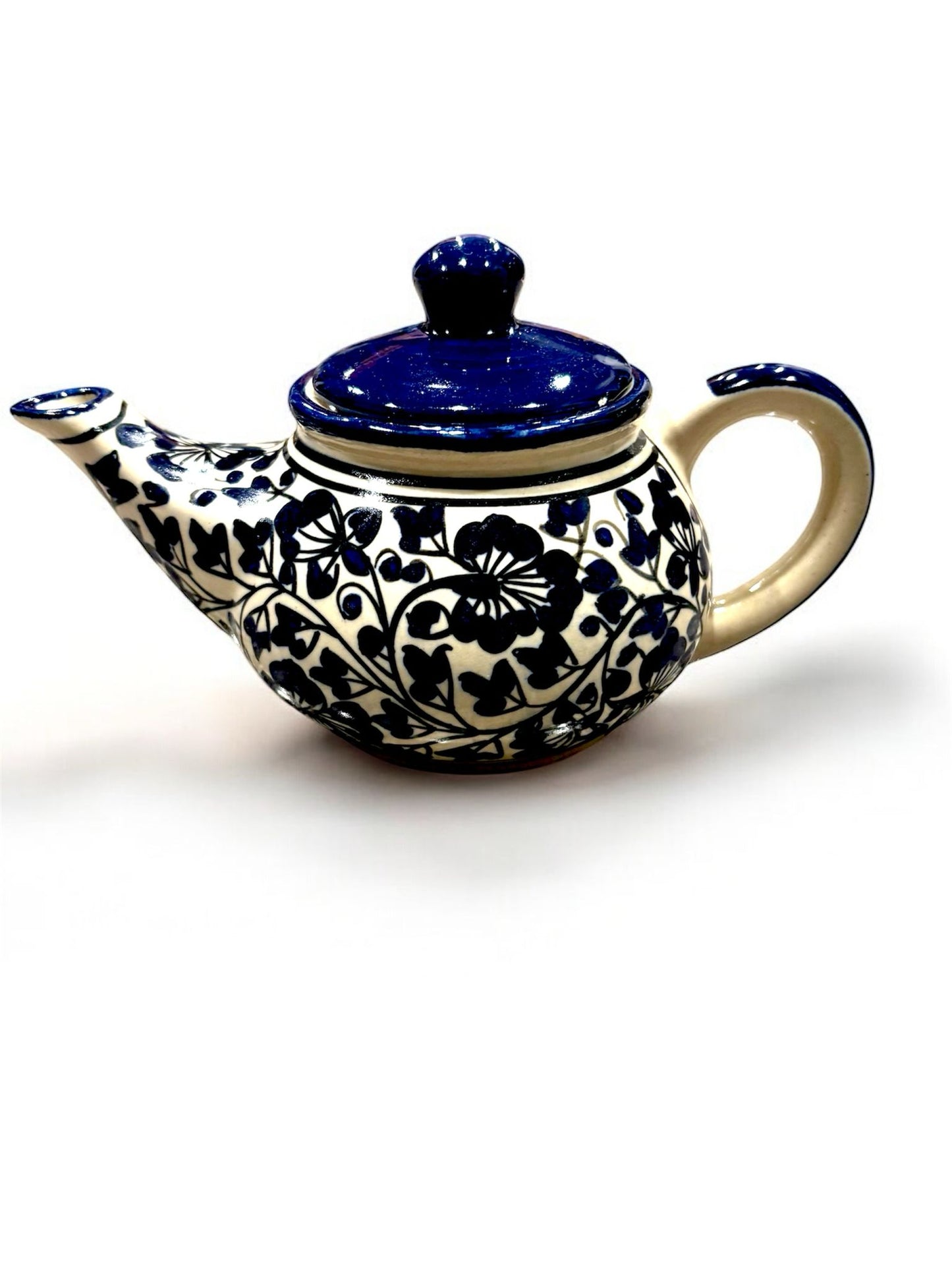 Handcrafted Ceramic Floral Teapot