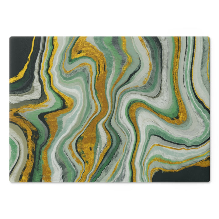 Green Marble art Cutting Board