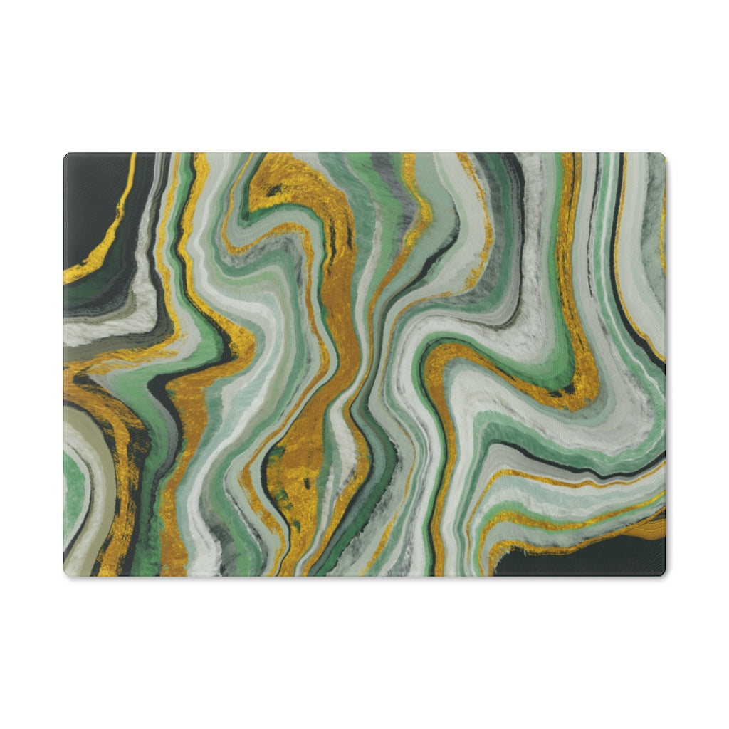 Green Marble art Cutting Board