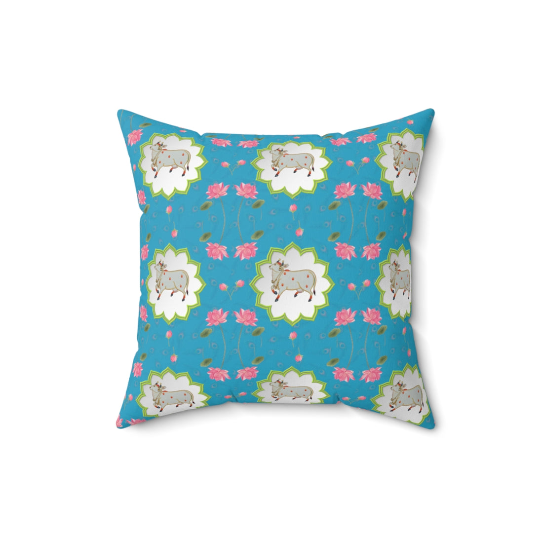 Lotus Pichwai print Pillow Cover