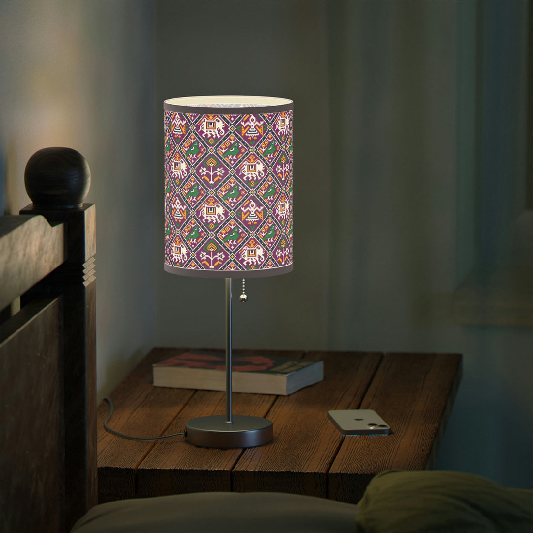 Elephant Boho pattern Lamp  US|CA plug