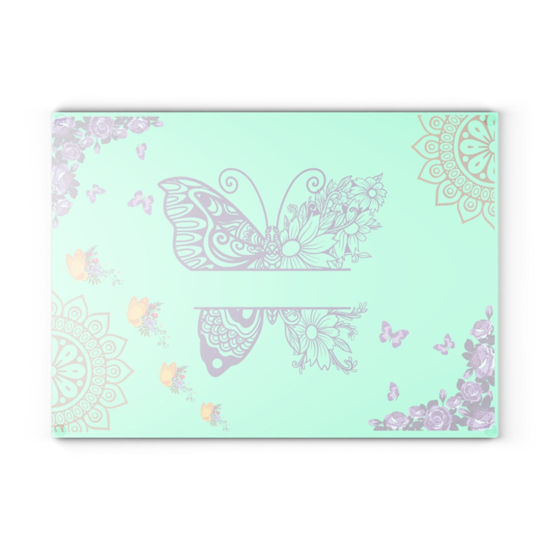 Mandala  Butterfly Cutting Board