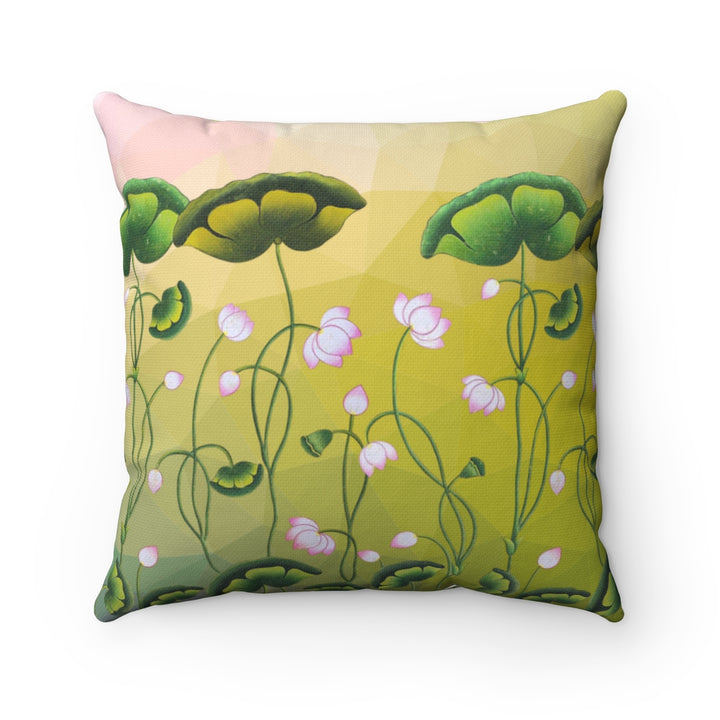 Lotus Pichwai painting Pillow Cover