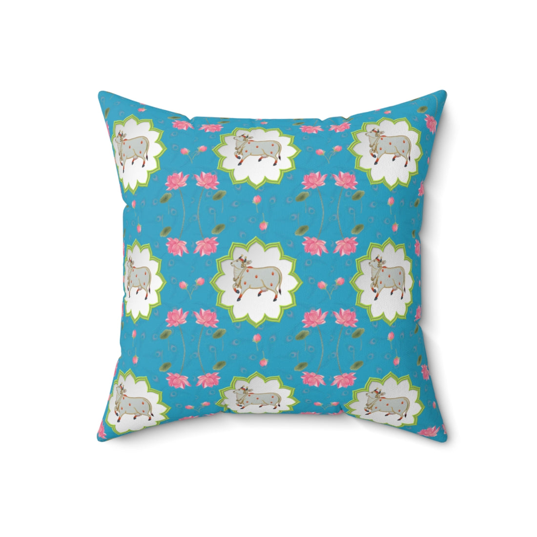 Lotus Pichwai print Pillow Cover