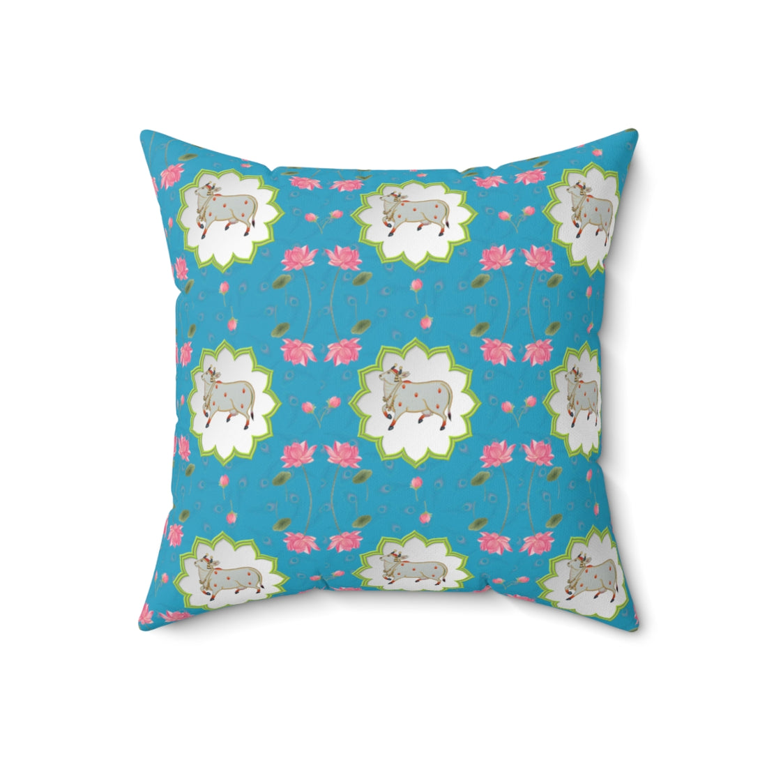 Lotus Pichwai print Pillow Cover