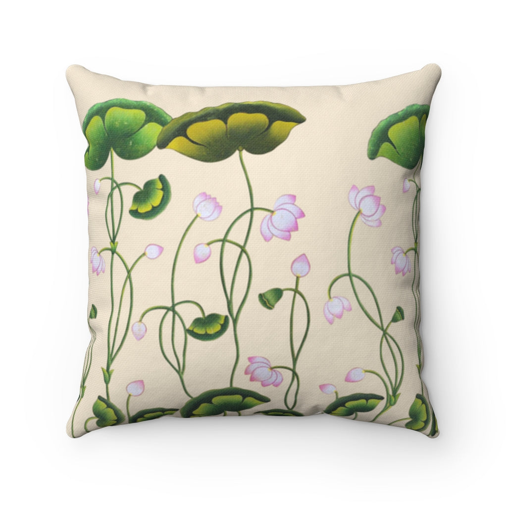 Lotus Pichwai painting Pillow Cover