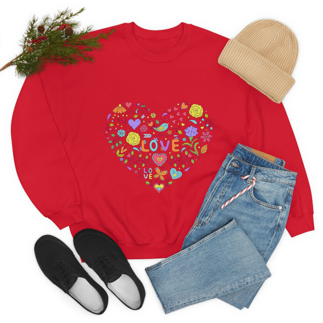 Valentine's Day Heart crewneck sweatshirt