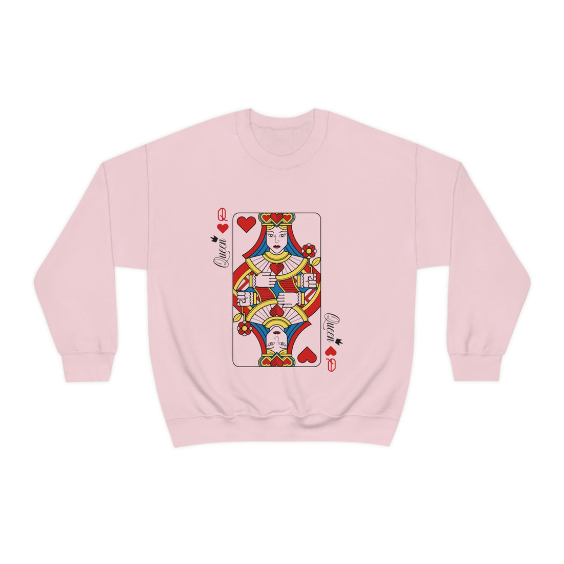 Queen of Hearts Graphic Crewneck Sweatshirt