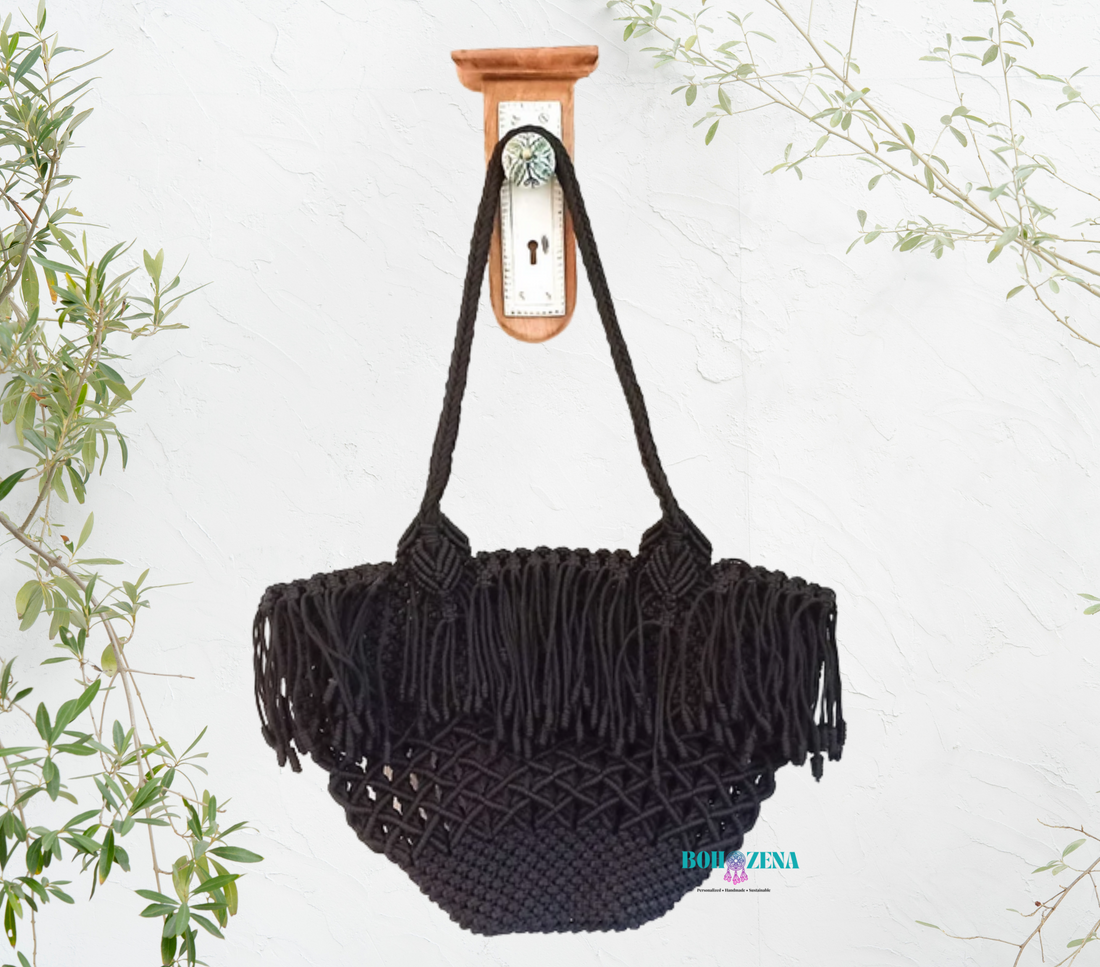 Macrame Basket Tote bag