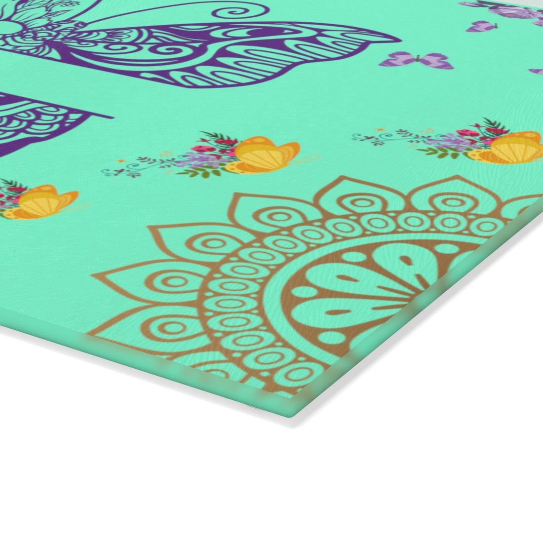 Mandala  Butterfly Cutting Board