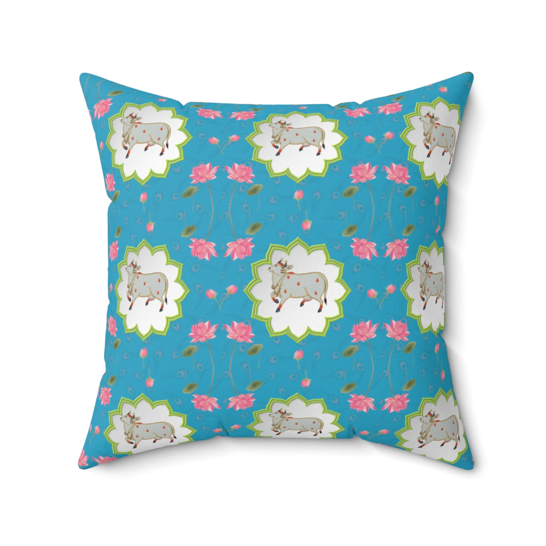 Lotus Pichwai print Pillow Cover