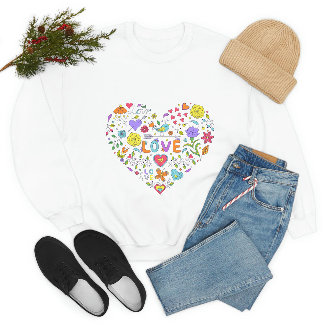 Valentine's Day Heart crewneck sweatshirt