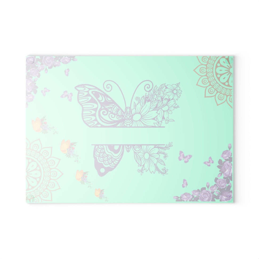 Mandala  Butterfly Cutting Board