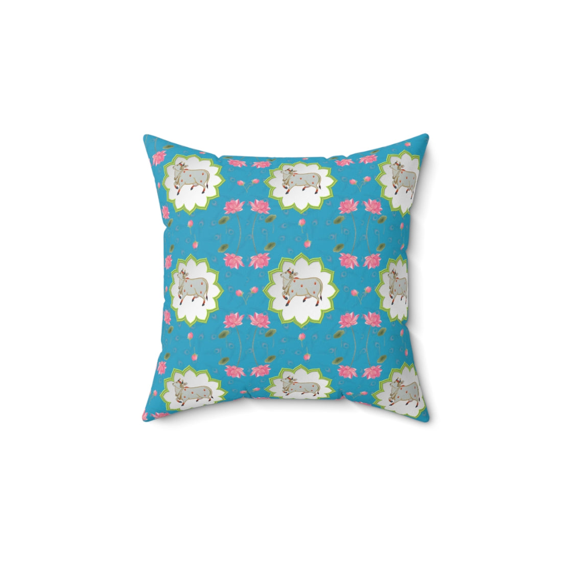 Lotus Pichwai print Pillow Cover