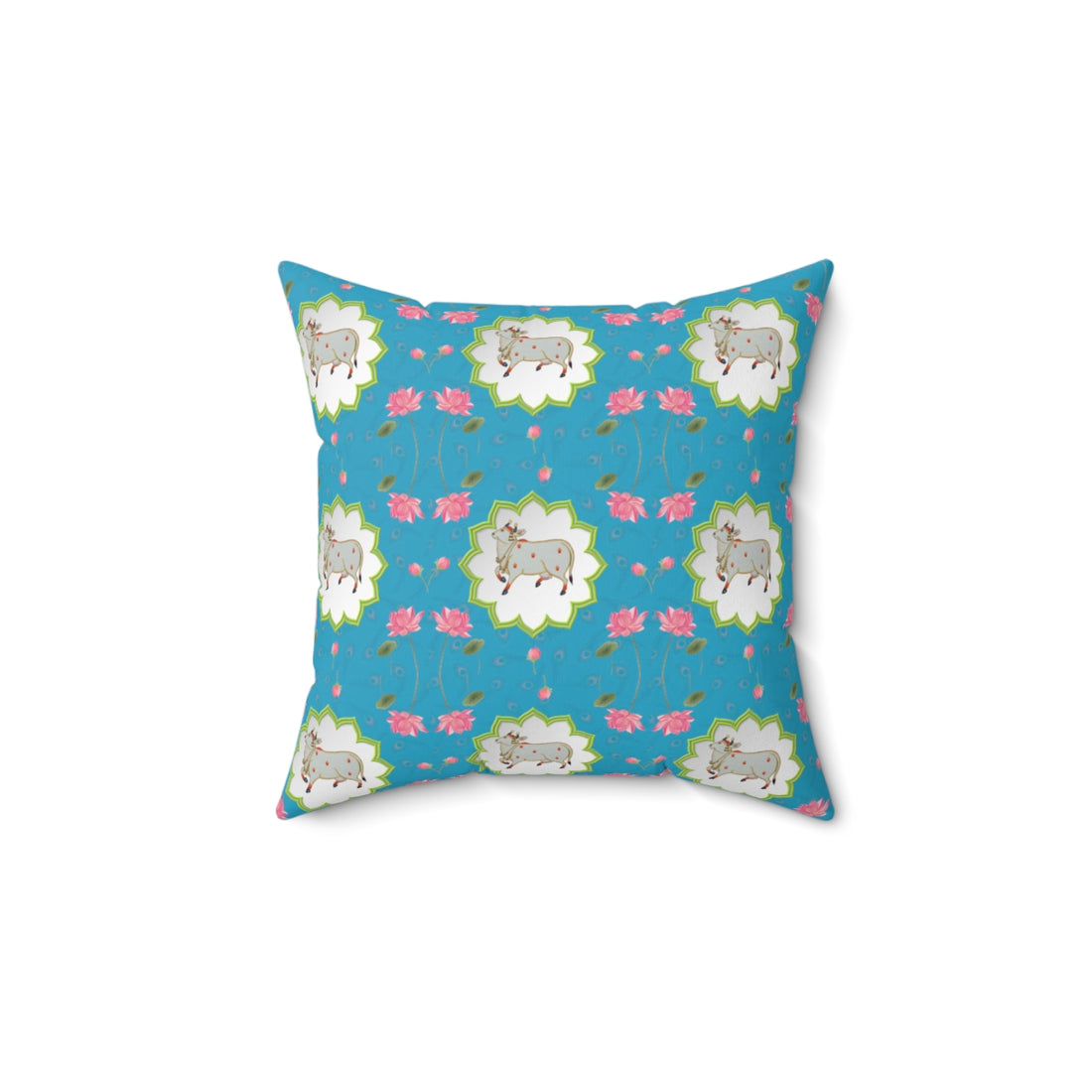 Lotus Pichwai print Pillow Cover