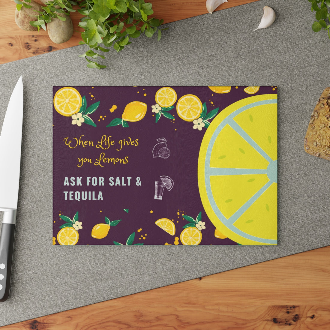 When Life Gives You Lemons Cutting Board