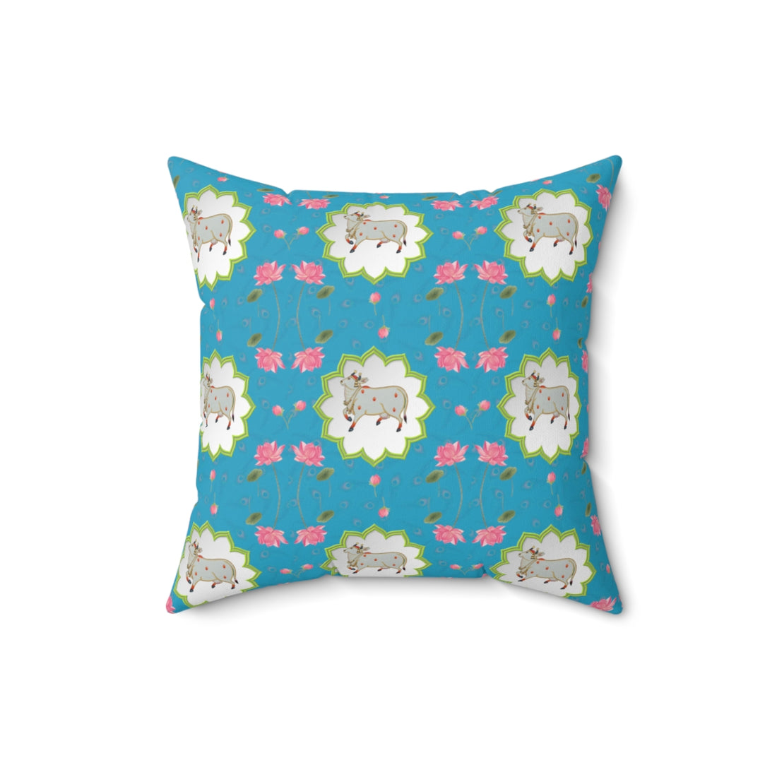 Lotus Pichwai print Pillow Cover