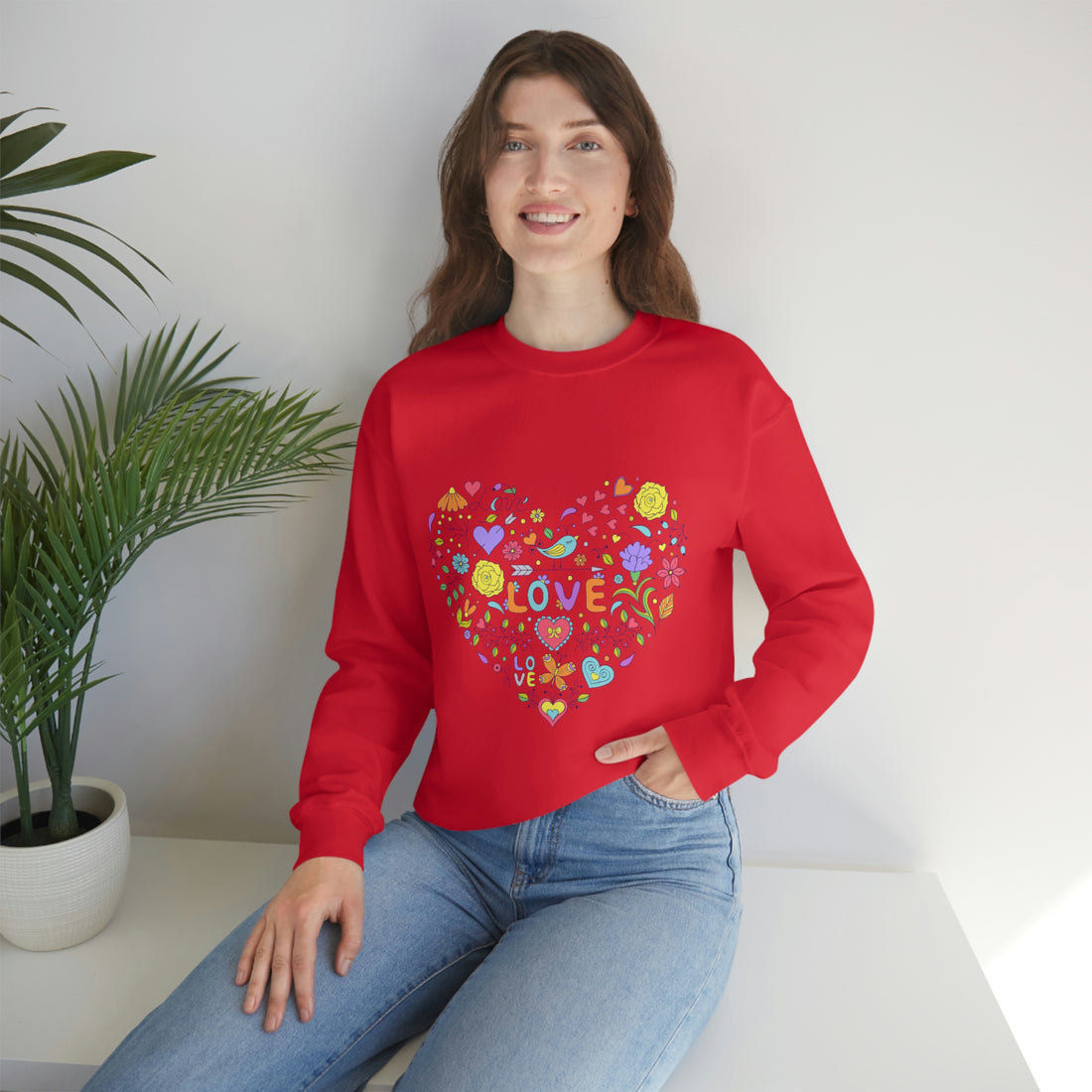 Valentine's Day Heart crewneck sweatshirt